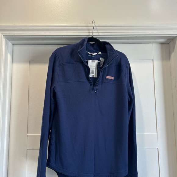 Vineyard Vines navy Blue Shep sweatshirt 3/4 zip size S - Picture 1 of 4